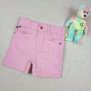 Vintage Pink Denim Shorts kids 6/7